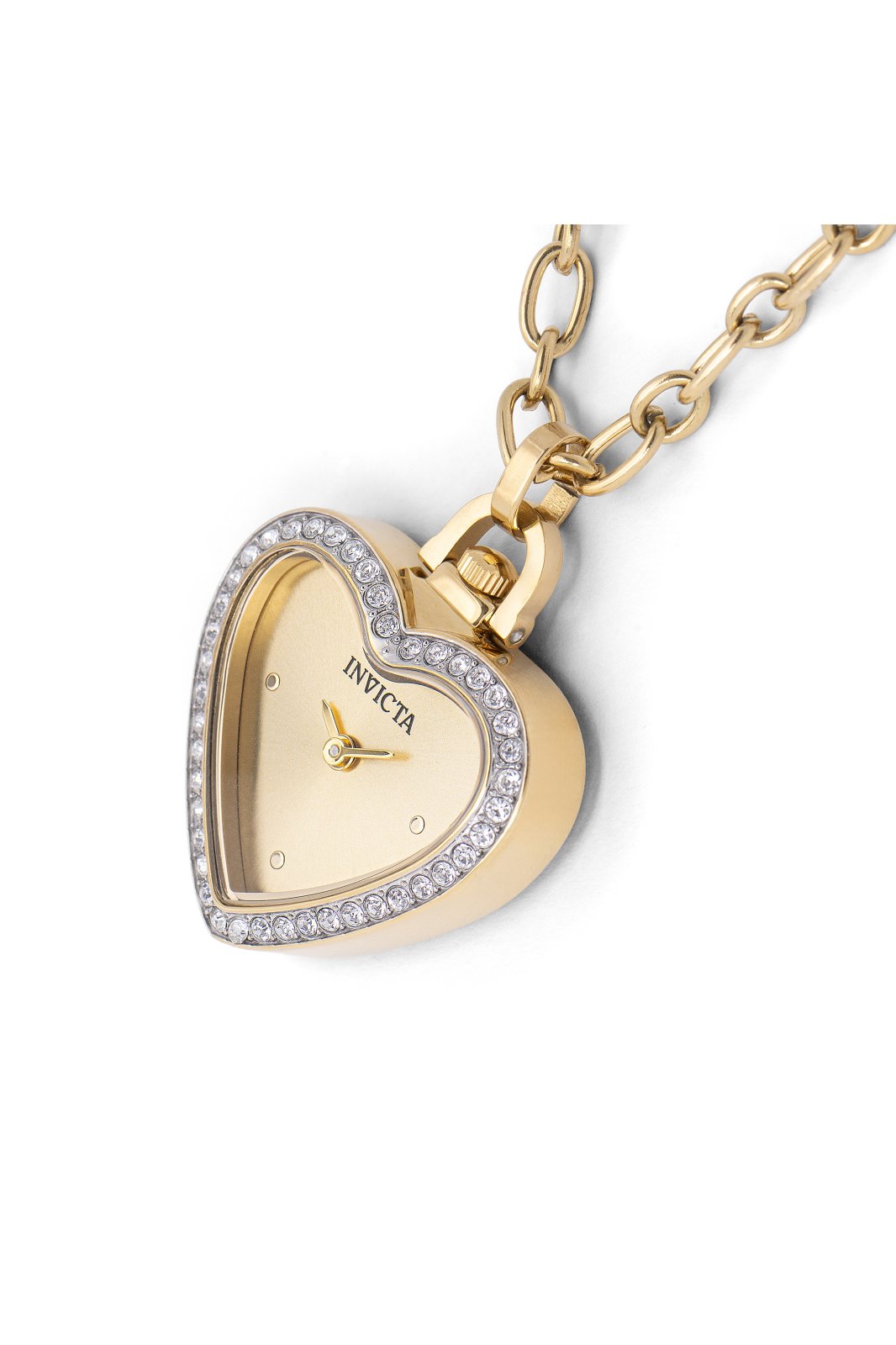 Invicta Mini - Necklace 49938 Damenarmbanduhr - Quartz Movement - Edelstahl mit Gold Zifferblatt - 27 mm