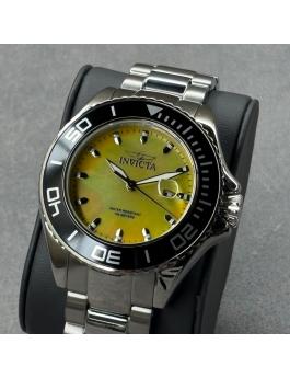 Invicta Pro Diver 49640 Relógio Masculino - Movimento de Quartzo - Aço Inoxidável com Mostrador Amarelo - 48 mm