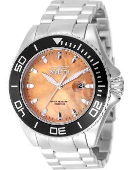 Invicta Pro Diver 49641 Reloj de Hombre - Movimiento de Cuarzo - Acero Inoxidable con Esfera Naranja - 48 mm
