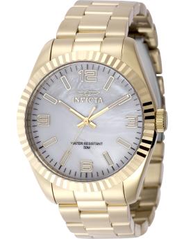 Invicta Specialty 50126 Men's Watch - Quartz Movement - Stainless Steel with Mother Of Pearl Dial - 43 mm