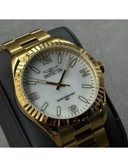 Invicta Specialty 50126 Relógio Masculino - Movimento de Quartzo - Aço Inoxidável com Mostrador de Madre-Pérola - 43 mm