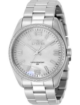 Invicta Specialty 50133 Women's Watch - Quartz Movement - Stainless Steel with Mother Of Pearl Dial - 38 mm