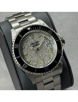 Invicta Pro Diver 50282 Montre Homme - Mouvement Automatique - Acier Inoxydable avec Cadran Argenté - 43 mm