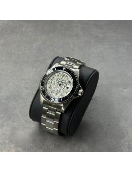 Invicta Pro Diver 50286 Herren Uhr - Quartz Bewegung - Edelstahl mit Silbernem Zifferblatt - 40 mm