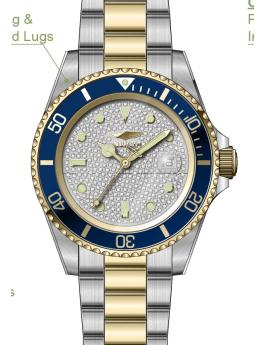 Invicta Pro Diver 50287 Orologio da Uomo - Movimento al Quarzo - Acciaio Inossidabile con Quadrante Argento - 40 mm