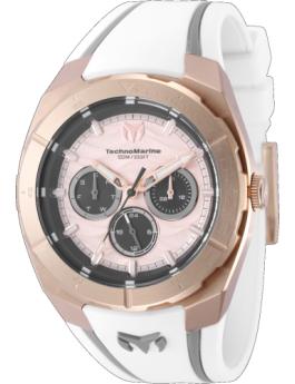 TechnoMarine Cruise - Legend TM-125028 Orologio da Uomo - Movimento al Quarzo - Acciaio Inossidabile con Quadrante Oro Rosa - 43 mm
