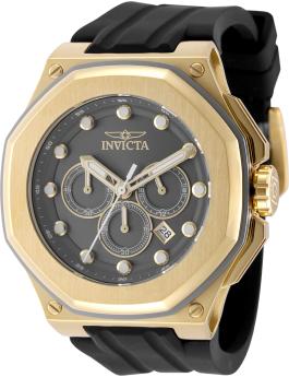 Invicta Akula 49142 Orologio da Uomo - Movimento al Quarzo - Acciaio Inossidabile con Quadrante Grigio - 50 mm