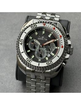 Invicta Coalition Forces 49784 Herren Uhr - Quartz Bewegung - Edelstahl mit Schwarzem Zifferblatt - 50 mm