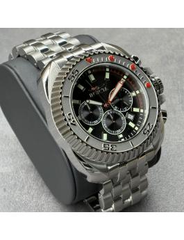 Invicta Coalition Forces 49784 Herren Uhr - Quartz Bewegung - Edelstahl mit Schwarzem Zifferblatt - 50 mm