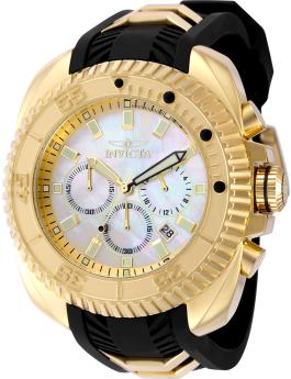 Invicta Coalition Forces 49791 Relógio Masculino - Movimento Quartz - Aço Inoxidável com Mostrador Dourado - 50 mm