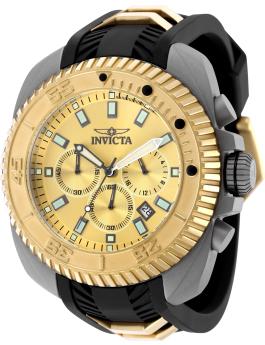 Invicta Coalition Forces 49793 Reloj de Hombre - Quartz Movement - Acero Inoxidable con Esfera Dorada - 50 mm