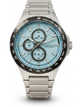 Invicta Aviator 38406 Orologio Uomo 45mm - Quarzo, Impermeabile, Acciaio, Quadrante Blu E Cinturino Blu