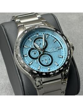 Invicta Aviator 50104 Relógio Masculino - Movimento de Quartzo - Aço Inoxidável com Mostrador Azul - 44 mm