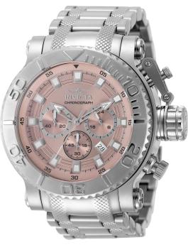Invicta Coalition Forces 50114 Reloj para Hombre - Movimiento de Cuarzo - Acero Inoxidable con Esfera Rosa - 52 mm