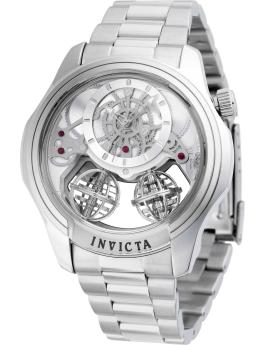 Invicta Specialty 50123 Reloj para Hombre - Movimiento de Cuarzo - Acero Inoxidable con Esfera Plateada - 46 mm