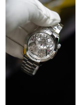 Invicta Specialty 50123 Reloj para Hombre - Movimiento de Cuarzo - Acero Inoxidable con Esfera Plateada - 46 mm