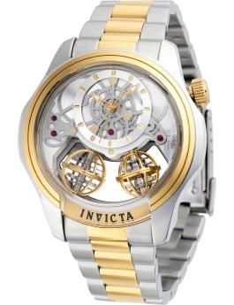 Invicta Specialty 50124 Reloj de Hombre - Quartz Movement - Acero Inoxidable con Esfera Plateada - 46 mm