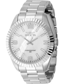 Invicta Specialty 50128 Men's Watch - Quartz Movement - Stainless Steel with White Dial - 43 mm