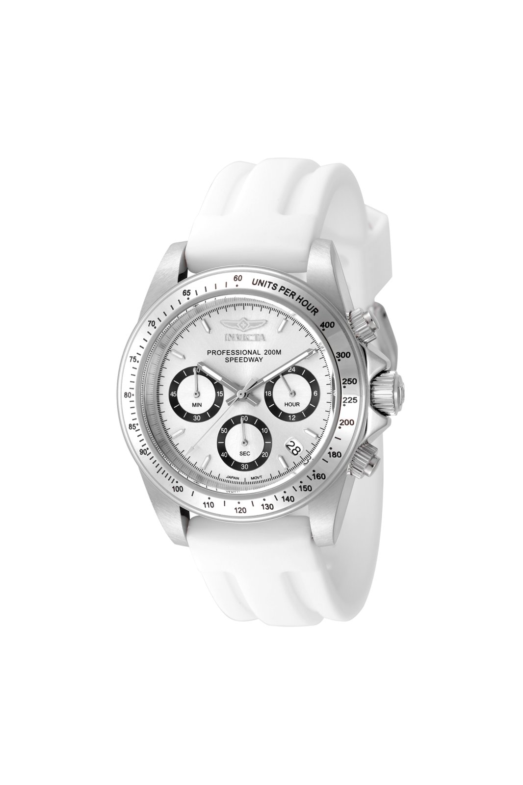 Invicta Speedway 50488 Men's Watch - Quartz Movement - Stainless Steel with Silver Dial - 40 mm