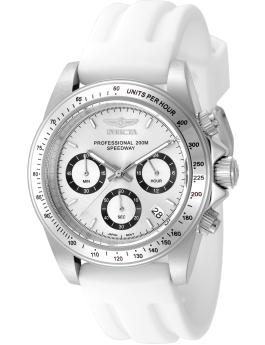 Invicta Speedway 50488 Men's Watch - Quartz Movement - Stainless Steel with Silver Dial - 40 mm
