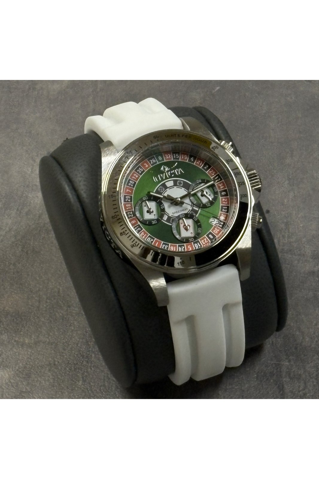 Invicta Speedway 50493 Men's Watch - Quartz Movement - Stainless Steel with Green Dial - 40 mm