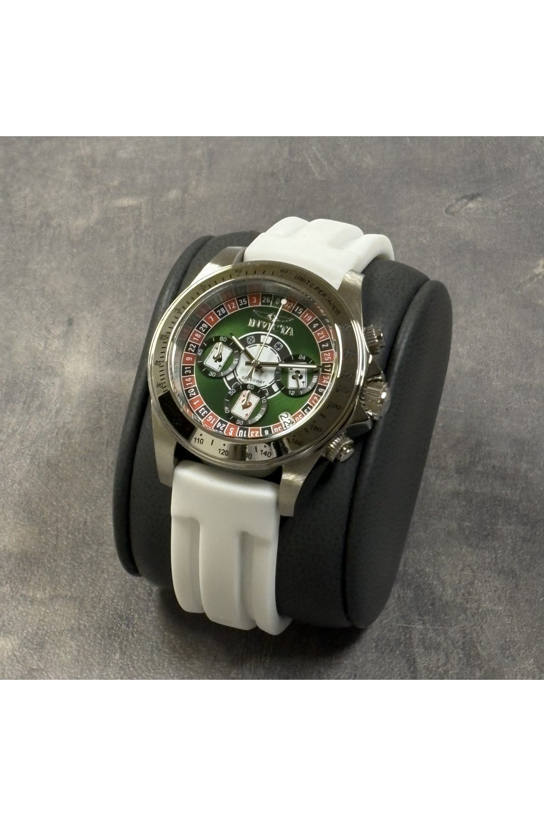 Invicta Speedway 50493 Men's Watch - Quartz Movement - Stainless Steel with Green Dial - 40 mm