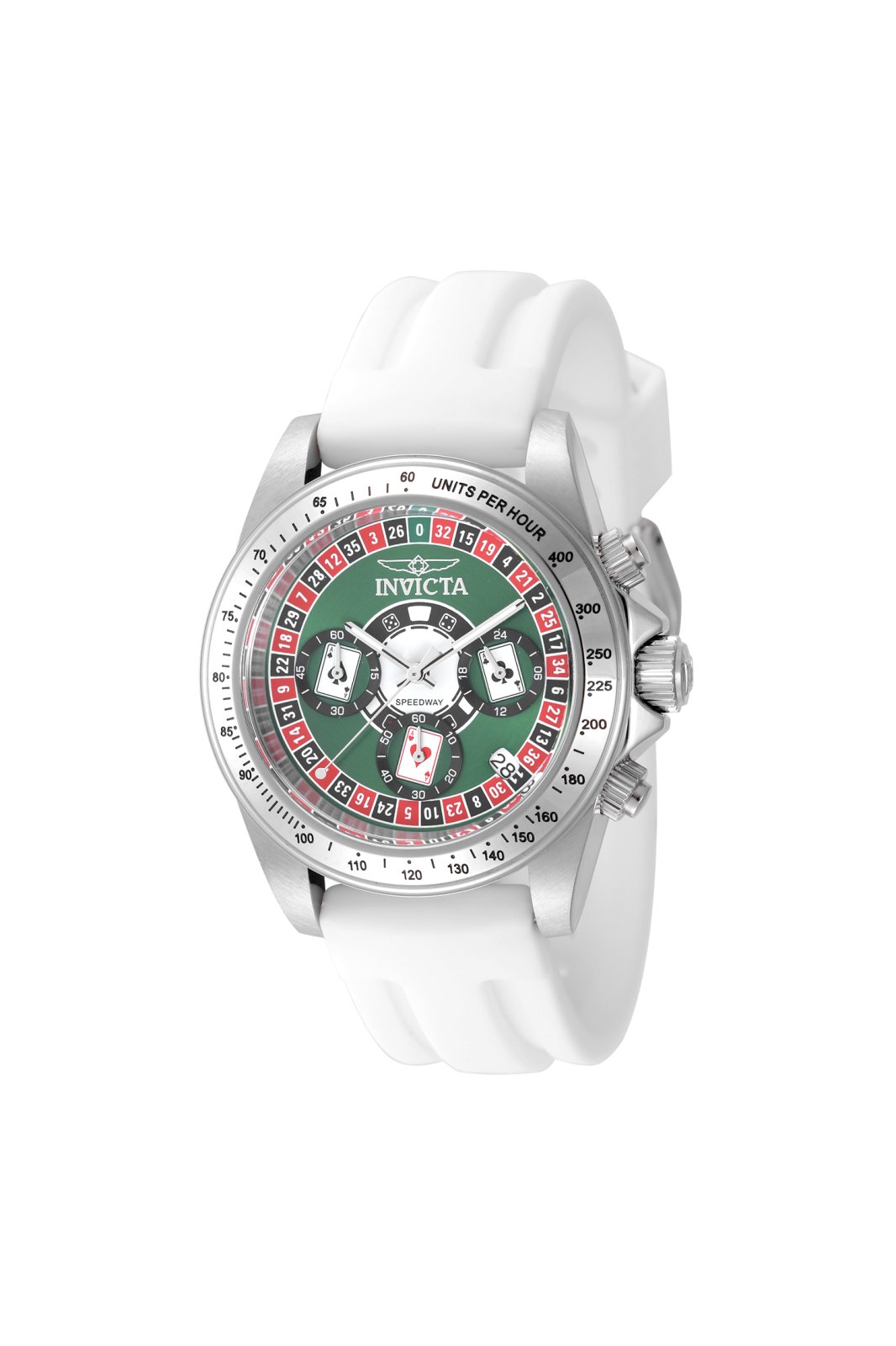 Invicta Speedway 50493 Men's Watch - Quartz Movement - Stainless Steel with Green Dial - 40 mm