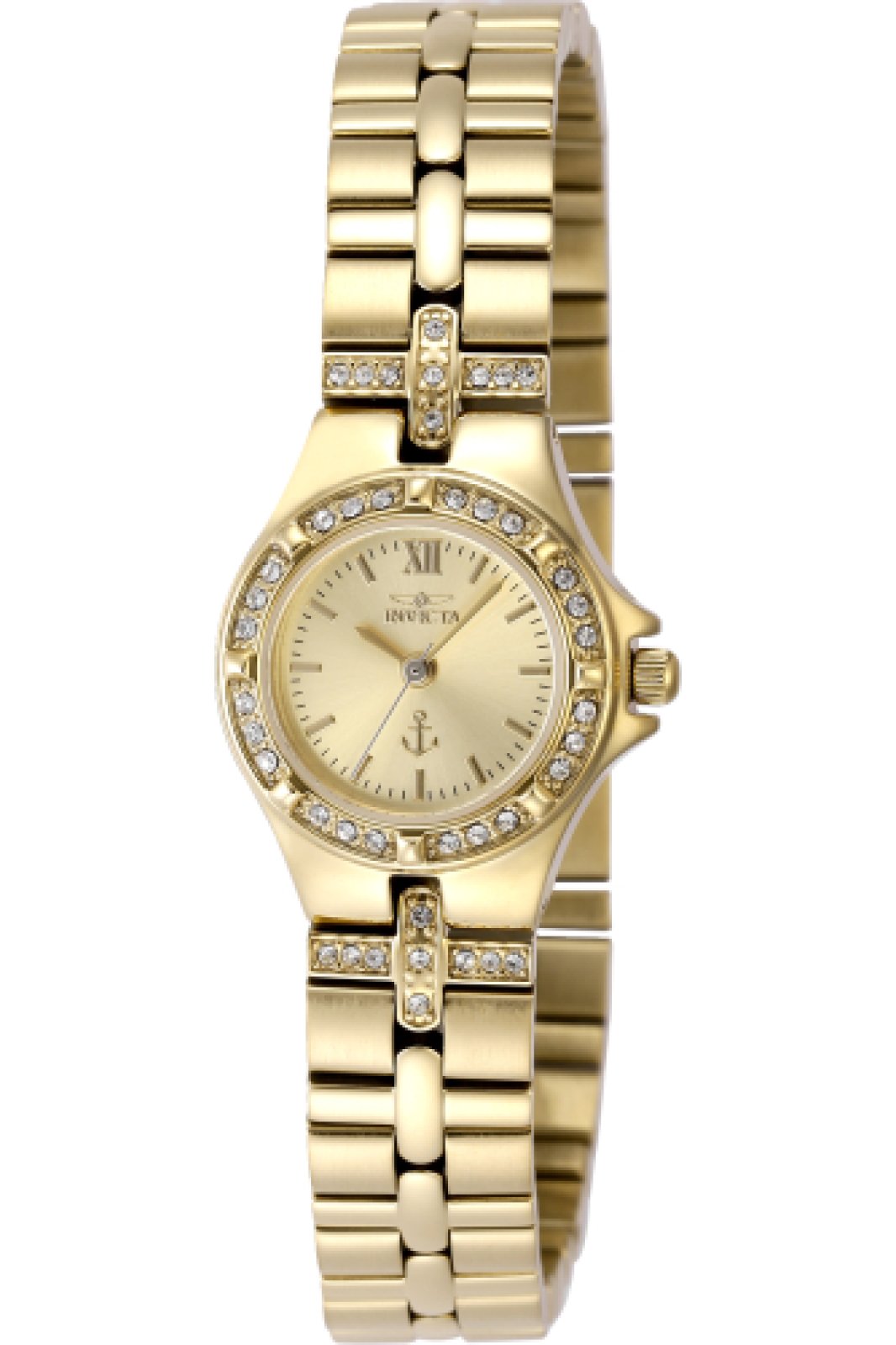 Invicta OCEAN VOYAGE 48623 Női óra - Quartz szerkezet - Rozsdamentes acél arany számlappal - 22 mm