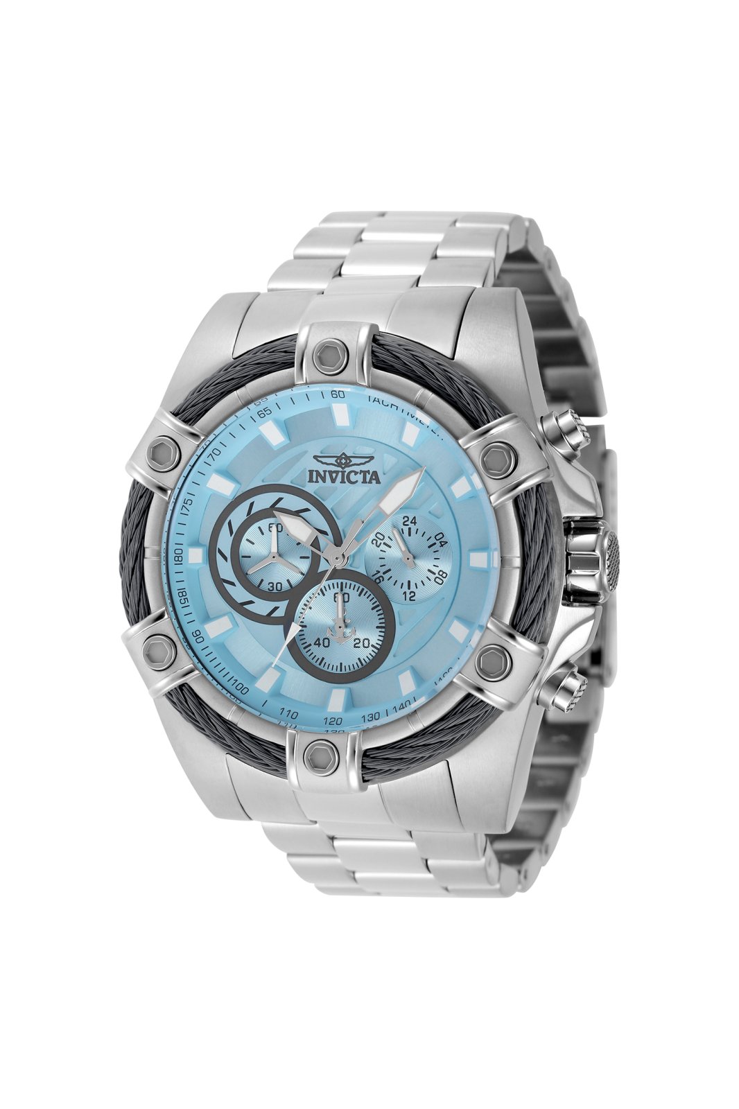 Invicta OCEAN VOYAGE 49439 Pánské hodinky - Quartz Movement - Nerezová ocel s modrým ciferníkem - 52 mm