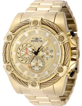 Invicta OCEAN VOYAGE 49440 Herreur - Quartz Movement - Rustfrit stål med guldfarvet urskive - 52 mm
