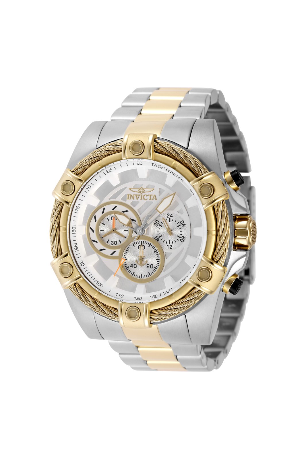 Invicta OCEAN VOYAGE 49441 Ανδρικό ρολόι - Μηχανισμός Quartz - Ανοξείδωτο ατσάλι με ασημί καντράν - 52 mm