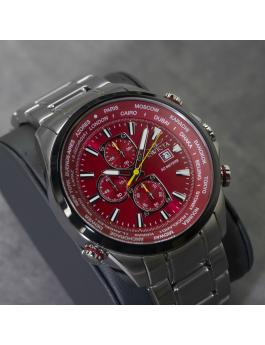 Invicta Aviator 50500 Relógio Masculino - Movimento Quartz - Aço Inoxidável com Mostrador Vermelho - 50 mm