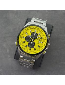 Invicta Aviator 50503 Relógio Masculino - Movimento Quartz - Aço Inoxidável com Mostrador Amarelo - 50 mm