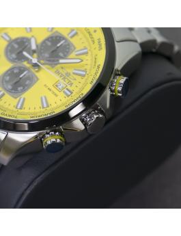 Invicta Aviator 50503 Relógio Masculino - Movimento Quartz - Aço Inoxidável com Mostrador Amarelo - 50 mm