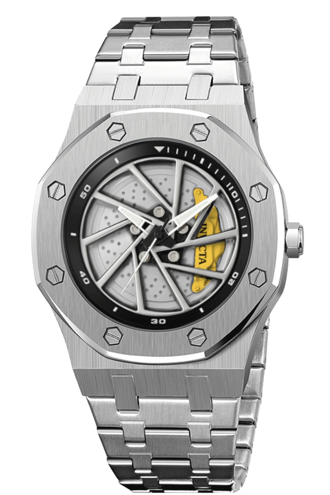 Invicta Speedway 69487 Reloj para Hombre - Movimiento de Cuarzo - Metal con Esfera Negra - 42 mm