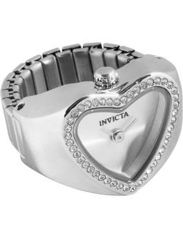 Invicta Mini Ring 49572 Orologio da Donna - Movimento al Quarzo - Acciaio Inossidabile con Quadrante Argento - 18.5 mm
