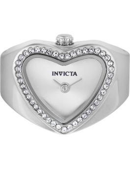 Invicta Mini Ring 49572 Orologio da Donna - Movimento al Quarzo - Acciaio Inossidabile con Quadrante Argento - 18.5 mm