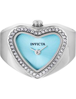 Invicta Mini Ring 49573 Orologio da Donna - Movimento al Quarzo - Acciaio Inossidabile con Quadrante Blu - 18.5 mm
