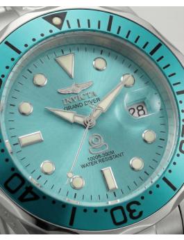 Invicta Grand Diver 49916 Orologio da Uomo - Movimento Automatico - Acciaio Inossidabile con Quadrante Blu - 47 mm