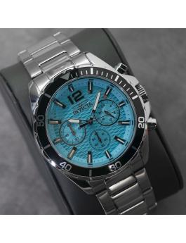 Invicta Pro Diver 50376 Reloj de Hombre - Movimiento de Cuarzo - Acero Inoxidable con Esfera Azul - 43 mm