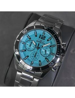 Invicta Pro Diver 50376 Reloj de Hombre - Movimiento de Cuarzo - Acero Inoxidable con Esfera Azul - 43 mm