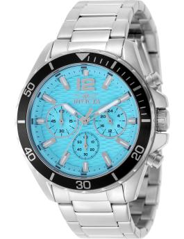 Invicta Pro Diver 50376 Men's Watch - Quartz Movement - Stainless Steel with Blue Dial - 43 mm