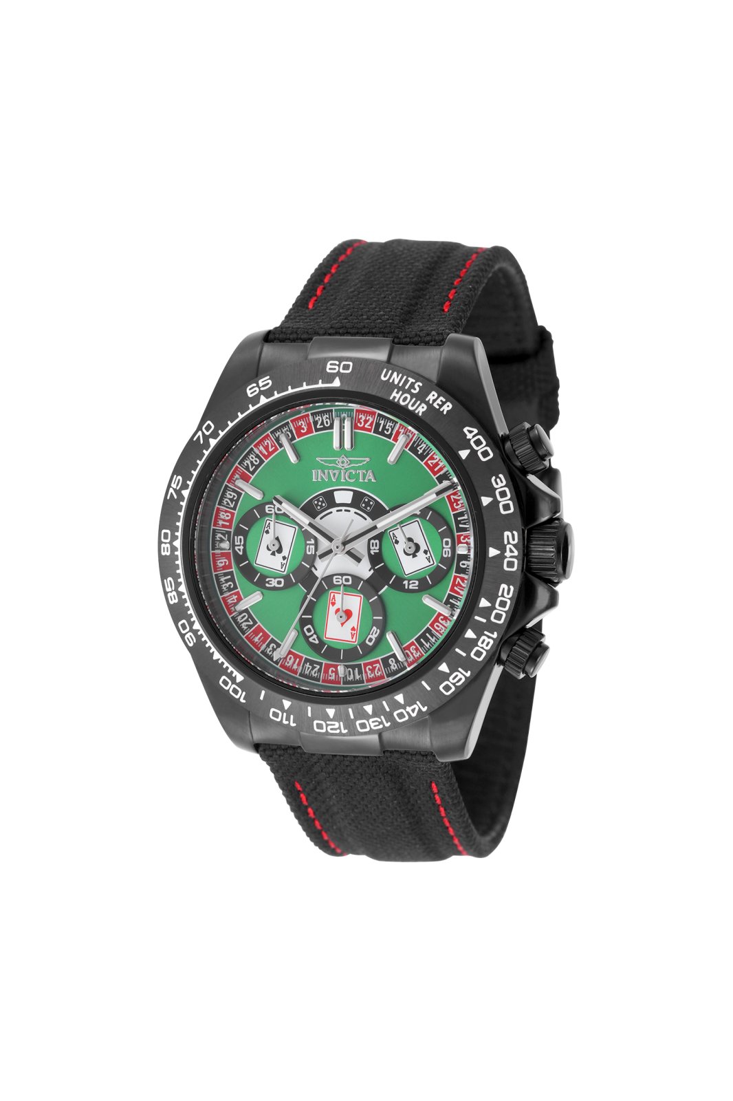 Invicta Speedway 50517 Men's Watch - Quartz Movement - Stainless Steel with Green Dial - 40 mm