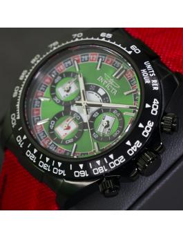 Invicta Speedway 50518 Men's Watch - Quartz Movement - Stainless Steel with Green Dial - 40 mm