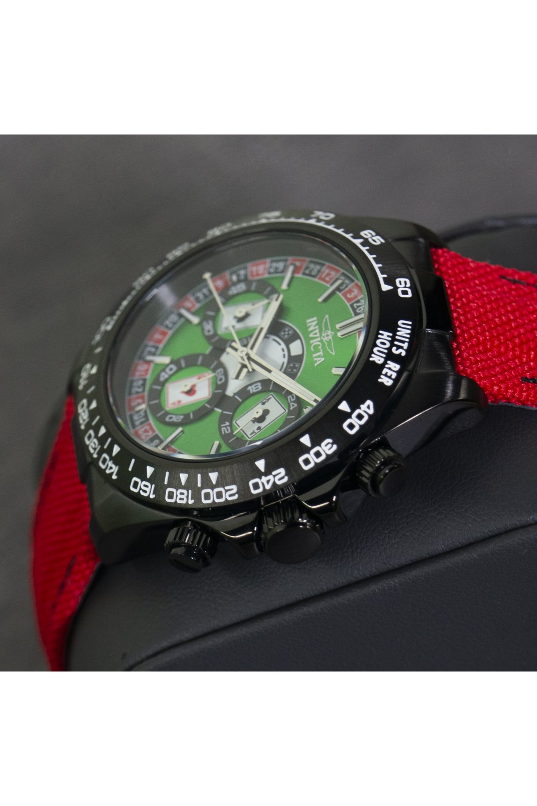 Invicta Speedway 50518 Men's Watch - Quartz Movement - Stainless Steel with Green Dial - 40 mm