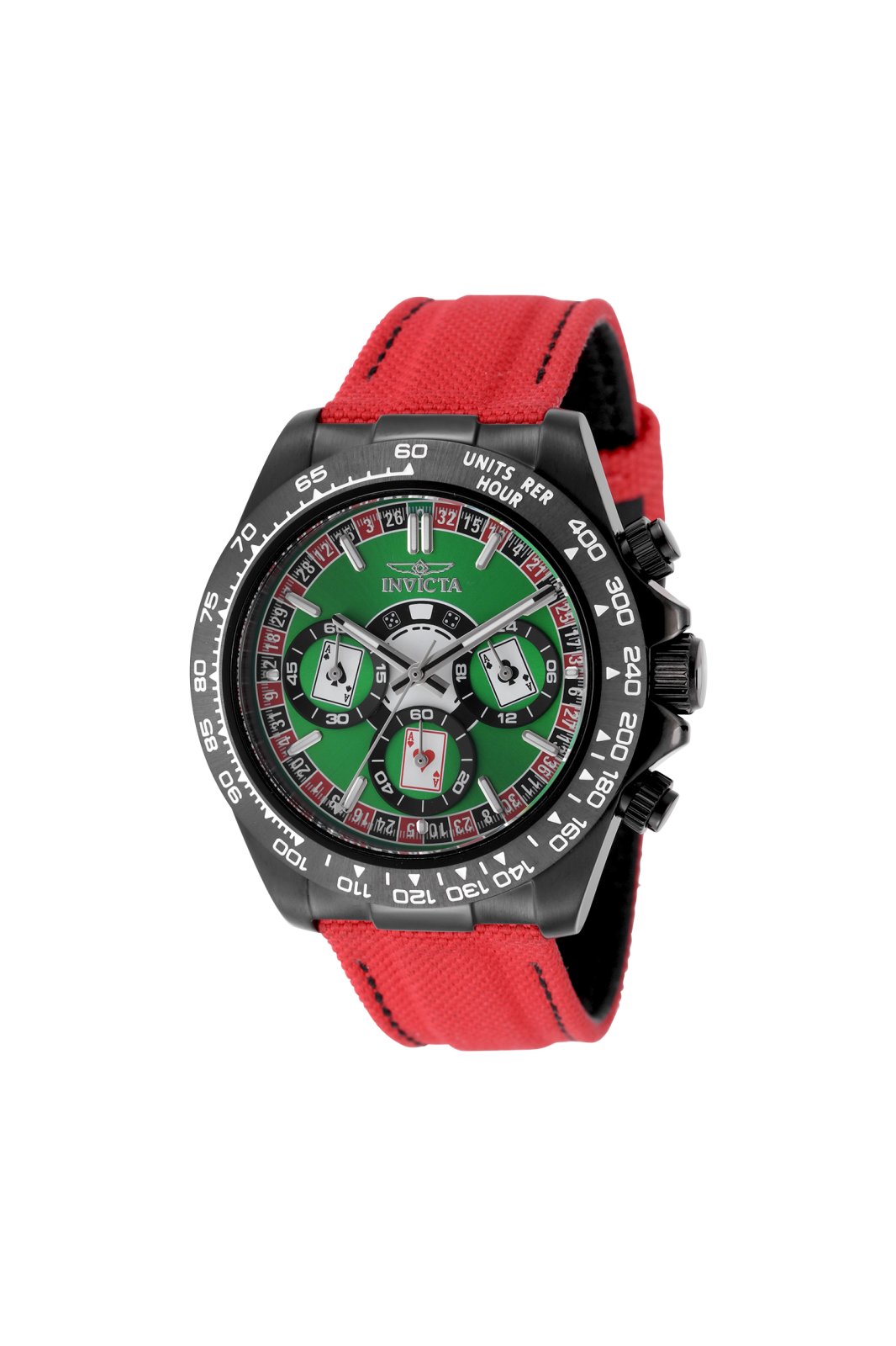 Invicta Speedway 50518 Men's Watch - Quartz Movement - Stainless Steel with Green Dial - 40 mm