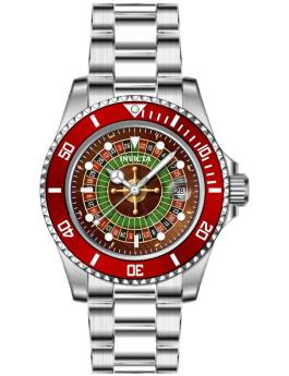 Invicta Pro Diver 50519 Orologio da Uomo - Movimento al Quarzo - Acciaio Inossidabile con Quadrante Rosso - 40 mm