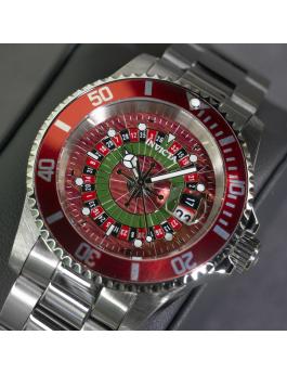 Invicta Pro Diver 50519 Reloj de Hombre - Movimiento de Cuarzo - Acero Inoxidable con Esfera Roja - 40 mm