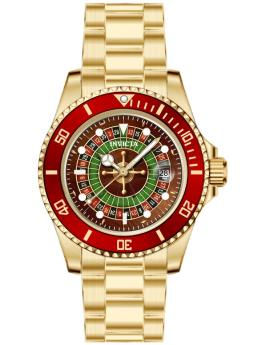 Invicta Pro Diver 50520 Orologio da Uomo - Movimento al Quarzo - Acciaio Inossidabile con Quadrante Rosso - 40 mm