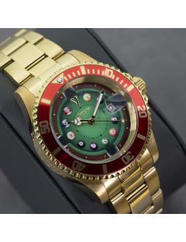 Invicta Pro Diver 50522 Reloj de Hombre - Movimiento de Cuarzo - Acero Inoxidable con Esfera Verde - 40 mm